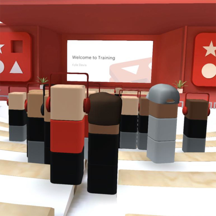 avatars at a virtual conference